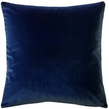 Castello Royal Blue Velvet Throw Pillow 20x20, with Polyfill Insert - £39.50 GBP