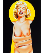 peek-a-boo II Marilyn pin-up keyhole framed canvas art print giclée 24&quot;X... - £62.46 GBP