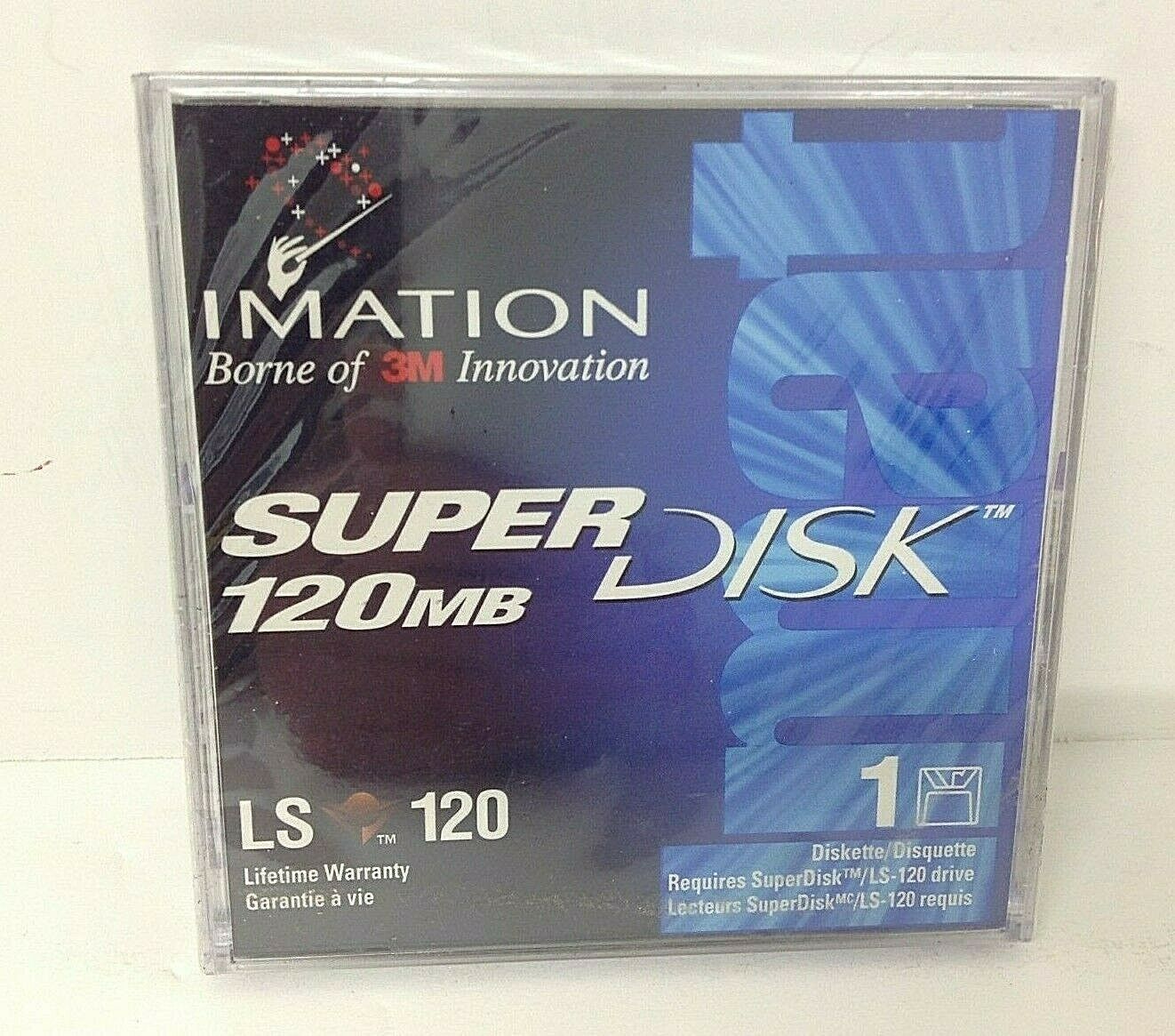 Brand New Sealed- Imation Superdisk 120MB USB PC LS 120 Drive, -  iMac -Powerboo - $12.69
