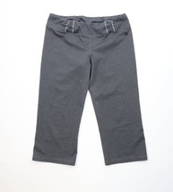 Vtg The North Face Womens XL Spell Out Stretch Hiking Capris Pants Heath... - $39.55