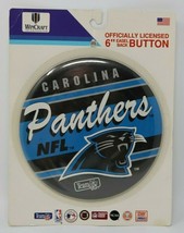 Vintage Carolina Panthers NFL 6&quot; Wincraft Button USA HTF - £11.75 GBP