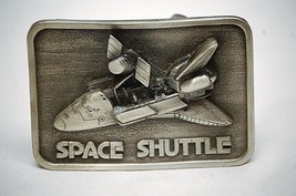 Old Vintage 1980 3D SPACE SHUTTLE NASA Belt Buckle The Buckle Connection... - £23.36 GBP