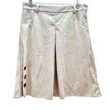 Misslook Women&#39;s XL Gray Skirt Side Zip Front Pockets Button Accent - £15.56 GBP