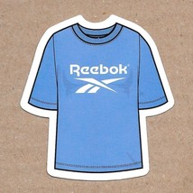 Reebok Blue T-Shirt - Heavy Paper Sticker 2.5&quot; x 2.5&quot; - $3.95