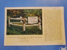 Vtt Postcard Mt. Ut-Say-An-Tha, Grave, Stamford, NY,  Catskills - £3.17 GBP