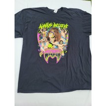 WWF Ultimate Warrior Always Believe WWE T-Shirt Men&#39;s Black 2XL Pro Wres... - $17.97