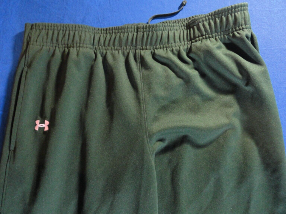 UNDER ARMOUR LOOSE GREEN ALL SEASON GEAR ATHLETIC GYM WORKOUT SWEATPANTS L Item image 3