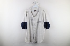 Vintage 90s Mens Large Spell Out Practical Sportsman Museum Baseball Jersey USA - £31.07 GBP