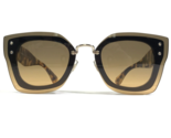 Miu Sunglasses SMU 04R NAI-0A3 Tortoise Square Frames with Brown Lenses - £105.08 GBP
