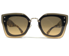 Miu Sunglasses SMU 04R NAI-0A3 Tortoise Square Frames with Brown Lenses - £105.16 GBP