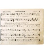 1881 Dedication Hymn Victorian Sheet Music Ohio State Grange Agriculture... - £15.81 GBP