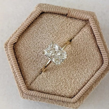 Lab Grown 1.00 Ct Radiant Cut E VS1 CVD Diamond Ring Solitaire 14k Yello... - $700.00