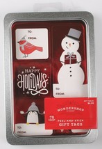 Happy Holidays 75 Count Peel &amp; Stick Christmas Gift Tags To From Sticker... - $3.99