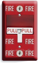 Fire Alarm Pull Down Phone Telephone Wall Plate Cover Man Cave Garage Room Decor - £9.43 GBP