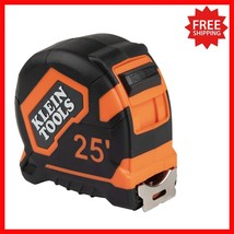 Heavy-Duty 25-Foot Tape Measure with Nylon Reinforced Blade and Metal Clip - $664.14 MXN