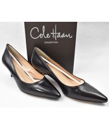 Cole Hahn Collection Classic Black Leather Kitten Heel Pump Size 7.5 M I... - $1,699.70 MXN