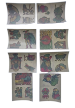 Galaxy Wars 1970&#39;s Set Of 8 Tattoos Space Age Sci-Fi Aliens Creatures Monsters - £12.31 GBP