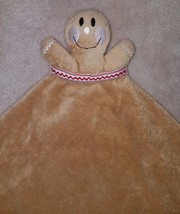 Gingerbread Man Lovey Plush SOFT Fleece Baby Toy Brown Christmas Holiday Cookie - £15.60 GBP
