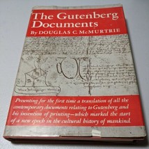 The Gutenberg Documents By Douglas C. McMurtrie Oxford 1941 HC - £103.24 GBP