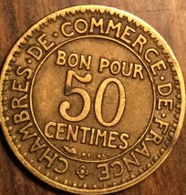 1923 France 50 Centimes Coin - £1.38 GBP