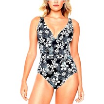 SWIM SOLUTIONS Swimwear SEA CONFETTI Bathing Suit Tummy Control Swimsuit - $51.43