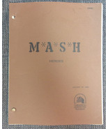 MASH: HEROES Original 1982 Television Script By Thad Mumford &amp; Dan Wilcox - £60.17 GBP