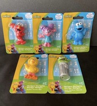 Sesame Street Mini Figures Set Of 5 Big Bird Elmo Abby Oscar Cookie Monster - £11.71 GBP