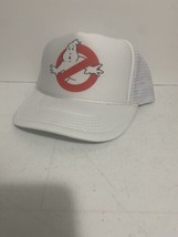 Vintage Ghostbusters Movie Hat Trucker Hat  snapback Unworn White Party Cap - £13.80 GBP