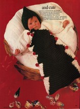 8 Baby Christmas Tree Loop Stitch Bunting Sleeping Bag Knit Crochet Patt... - $12.99