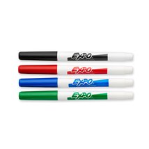 EXPO Original Dry Erase Markers, Fine Tip, Assorted Colors, 4-Count - £10.26 GBP