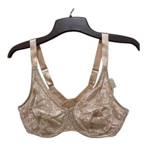 40DD NWT 1242 Beige Nude Lace Cabernet Full Busted Bra Free SHIP Minimiz... - $22.24