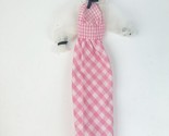 Quick Curl Barbie Doll Original Pink Gingham Checked Outfit 1973-75 Matt... - £7.89 GBP