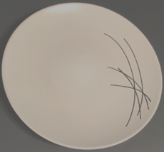 CROFTON Stoneware Black Aldi White Dinner Contemporary Design Matte Plate 11&quot; - £6.16 GBP