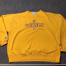 * Puma Minnesota Vikings Sweatshirt Sweater Adult Large Crew Yellow Gold - £21.88 GBP