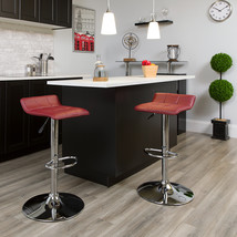 Burgundy Vinyl Barstool DS-801B-BG-GG - $65.95
