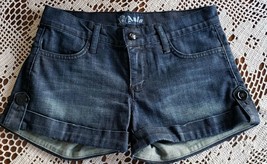 Anlo Brand ~ Women&#39;s Size 24 ~ Cotton Blend ~ Denim Blue Jean Shorts - £20.44 GBP