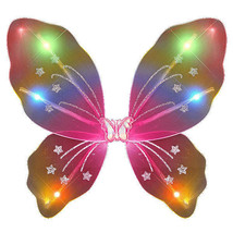 FairyWings Rainbow LED Butterfly Wings for Adults &amp; Kids - Soft Glow - $33.99