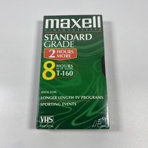 Maxell Standard Grade T-160 8 Hours Video Cassette Tape - £5.24 GBP