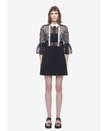 NWT Self-Portrait Bell Sleeve Shift Dress with Collar UK 6 US 2 - $318.50