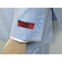 Men RENOIR suit Solid 2 Button Business Formal All Purpose Slim Fit 203-9 Blue image 11