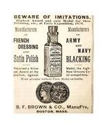 Brown&#39;s French Dressing 1894 Advertisement Victorian Paris Exhibition AD... - $19.99