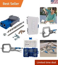 Premium Woodworking Jig Master System with Starter Screw Kit &amp; 2&quot; Face C... - $118.49