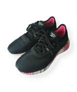 Reebok Flash Film Sneakers Womens 6 Black Pink Running Athletic Walking ... - £27.94 GBP