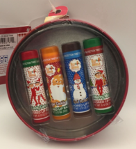 Elf on the Shelf Set 4 Flavored Lip Balms Candy Cane Sugar Cookie Hot Cocoa Mint - £11.79 GBP