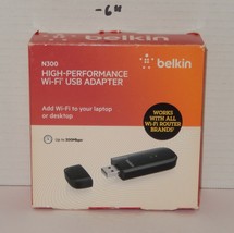 Belkin N300 Wireless 802.11b/g/n Wi-Fi USB Adapter F9L1002 High Performance - $460.09 MXN