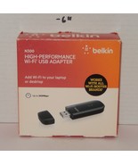 Belkin N300 Wireless 802.11b/g/n Wi-Fi USB Adapter F9L1002 High Performance - $455.18 MXN