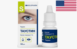 Taustin (taurine) eye drops 4% 10ml, Anti-cataract (taufon) 3 DAYS deliv... - $711.36 MXN