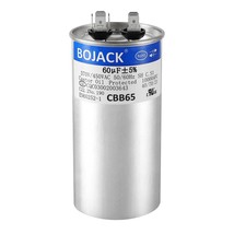 Bojack 60 Uf ±5% 60 Mfd 370/450 V Cbb65 Round Run Start Capacitor For Ac... - $29.98