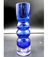 Vtg Bo Borgstrom Aseda Glasbruk Sweden MCM Cobalt Blue Glass Art Vase Bu... - $734.82 MXN
