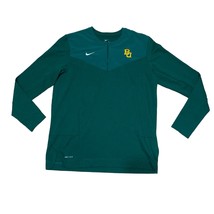 Nike Dri-Fit Green UV Coach Half Zip Baylor University Pullover Shirt Size L - £29.04 GBP